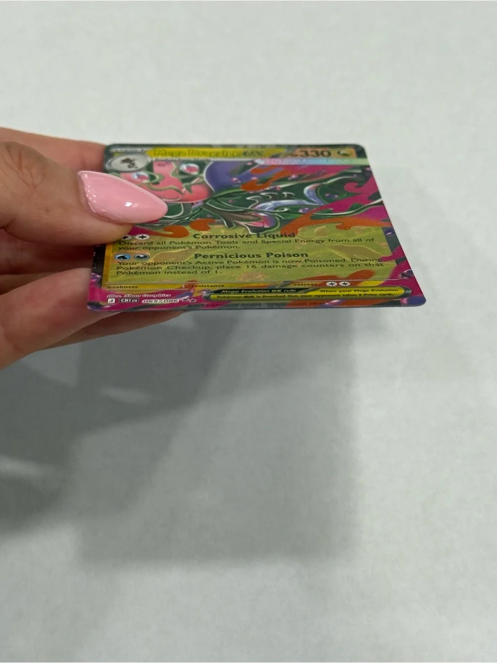 2026 Pokemon Mega Dragalge EX Holographic Card 065/086 Double Rare Chaos Rising